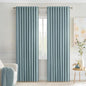 MIULEE Slate Blue Back Tab Blackout Curtains 52x72 Inches Long 2 Panels Set | by MIULEE