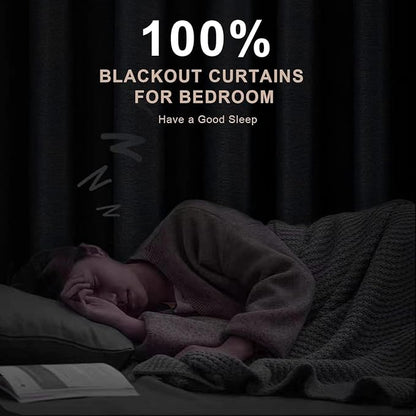 INOVADAY 100% Blackout Linen Curtains - Image 2