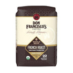 Don Francisco's Organic French Roast Whole Bean Coffee, Dark Roast – 100% Arabica, 18 oz Bag, Premium Coffee for Drip, Pour Over and French Press
