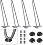 SMARTSTANDARD 12 Inch Heavy Duty Hairpin Furniture Legs, Metal Home DIY Projects by SMARTSTANDARD