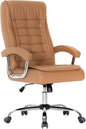 Executive Office Chair Adjustable Leather Chair High Back Swivel Office Desk by HOXNE