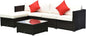 Outsunny 6 Piece Patio Furniture Set Outdoor Wicker Conversation Set All by Outsunny