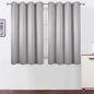 Blackout Curtains 66 x 54 Inch Long Light Grey Curtains Set of 2 Panels Room by Lemomo