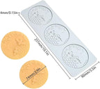 TUKE 3D Honeycomb Lace Fondant Mold Lace Beehive Wedding Cake Silicone Mousse Sugar Craft Icing Mat Pad Pastry Baking Tool (B_ Honeycomb)