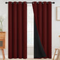 SimpleHome Burgundy Red 100% Blackout Curtains Room Darken Living Room 90 | by SimpleHome