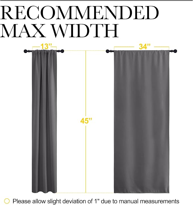 NICETOWN Grey Window Curtains for Bedroom - Image 8