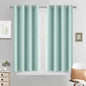 Yakamok Room Darkening Curtains 52x45 inch Length Aqua-Living Room | 2 panels by Yakamok