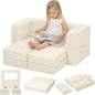 MeMoreCool Modular Kids Couch, Corduroy Play Toddler Couch by MeMoreCool