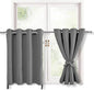RV Blackout Curtains for Bedroom, 52 x 30 Inches Long, Light Grey | Thermal by Hiasan