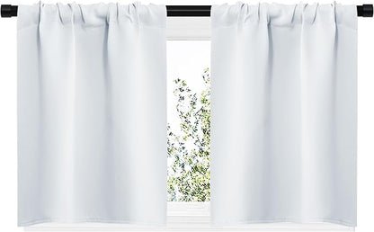 NICETOWN Greyish White Window Curtain Panels - Image 2