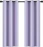 Yakamok Room Darkening Curtains 42x72 inch Length Lilac-Living Room | 2 panels by Yakamok