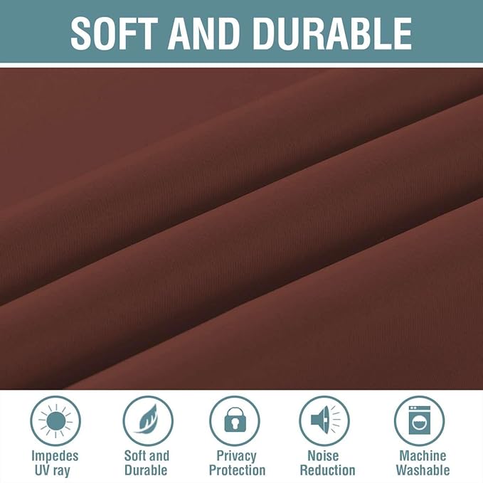 H.VERSAILTEX Blackout Patio Curtains 100 x 108 Inches - Image 4