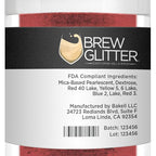 Maroon Red BREW GLITTER Edible Glitter For Drinks, Cocktails, Beer, Garnish Glitter & Beverages | KOSHER & HALAL Certified | 100% Edible & Food Grade | Vegan, Gluten, Nut Free (25g, Maroon Red)