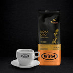 Bristot Moka Oro Ground Coffee | Italian Ground Espresso | Medium Roast | For Moka, French Press, Pour Over | 8.8oz/250g (Pack of 2)