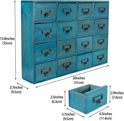 16 Drawers Apothecary Cabinet - Image 3
