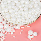 Twisweet White Pearl Sprinkles for Cake Decorating, Edible Sugar Pearls for Baking, Mix Size, Cake Topper Cupcake Cookie Ice Cream Dessert Decorations, Valentines Birthday Christmas Wedding Supplies (130g/4.58oz)