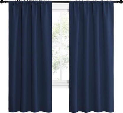 NICETOWN Navy Blue Blackout Curtains - Image 2