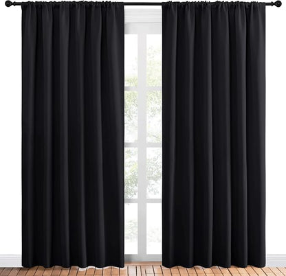 NICETOWN Black Blackout Curtain Blinds - Image 2