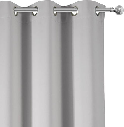 Light Grey Thermal Blackout Curtains/42 x 72 Inch/Set of 2 Panels Room - Image 7