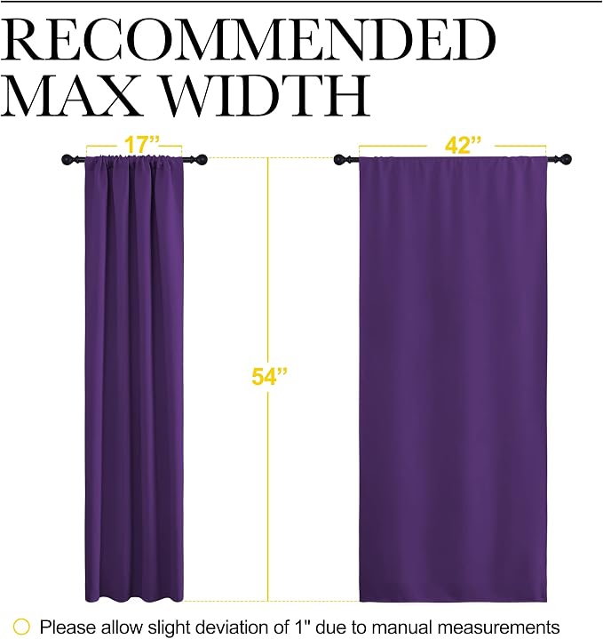 NICETOWN Kitchen Curtains, Short Blackout Curtains & Drapes, Home Decoration - Image 7