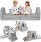 12 Pcs Modular Kids Play Couch, Toddler Couches That Fold Out, Plush Foam Chair by VIXLONOutdoorSlowTime
