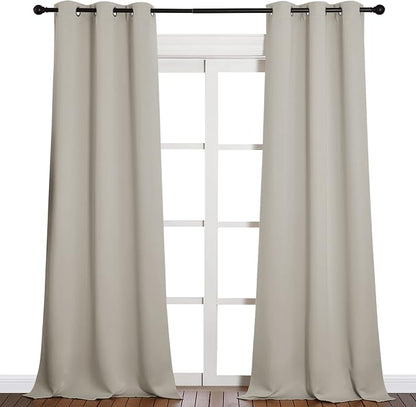 NICETOWN Room Darkening Curtain Panels 90 inches Long, Privacy Draperies - Image 2