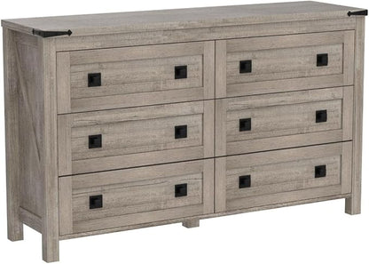 T4TREAM Farmhouse 6 Drawers Dresser - Image 4
