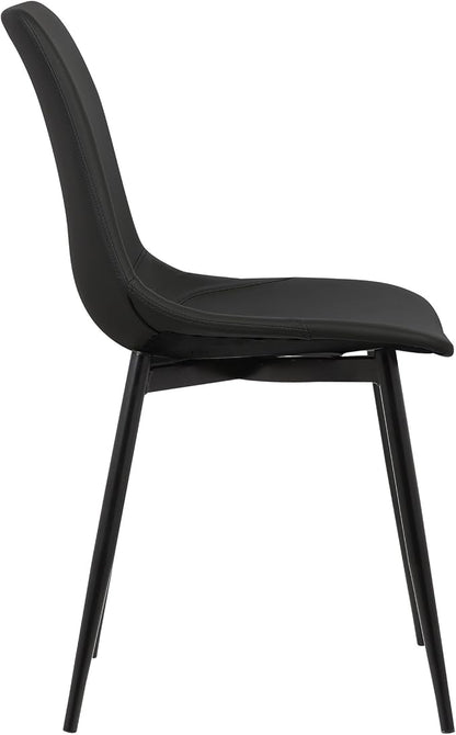 Armen Living Monte Mid Century Modern Dining Accent Chair - Image 8