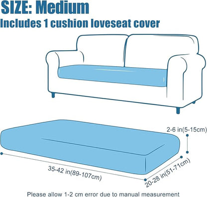 Smiry Waterproof Couch Cushion Covers, Stretch Jacquard Sectional Couch Covers - Image 6