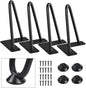 SMARTSTANDARD 6 Inch Heavy Duty Hairpin Furniture Legs, Metal Home DIY Projects by SMARTSTANDARD