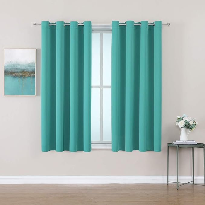 ChrisDowa Blackout Curtains for Bedroom and Living Room 45 Inches Long | 2 by ChrisDowa