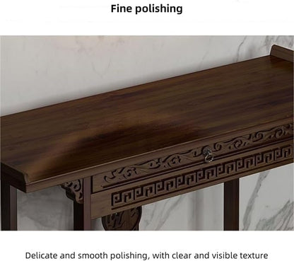 Asian Console Table for Entryway, Hallway or Living Room, Narrow Long Sofa Table - Image 3