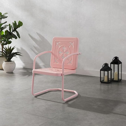 Crosley Furniture Azalea 2-Piece Outdoor Chair Set, Vintage Retro Metal Patio - Image 8