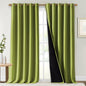 NICETOWN Full Shading Curtains for Windows, Fresh Green, 70 inches W x 95 by NICETOWN