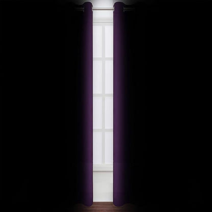 Purple Thermal Blackout Curtains/52 x 95 Inch/Set of 2 Panels Room Darkening - Image 3
