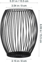 Luxshiny Coffee Pod Holder, Metal Espresso Pod Baskets Black Wire Baskets for Counter Small Space Storage Station Organizer Coffee Bar Accessories - 5.31"W x 6.09"H