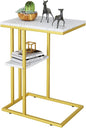 Easy Paws C Shaped End Table, Small Side Table by Easy+Paws