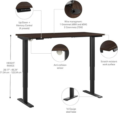 Bush Business Furniture 48-inch Electric Height Adjustable Standing Desk - Image 3