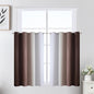 Brown and Greyish White Blackout Curtains 52Wx36L 2 Panels | Ombre Curtains by ESTELARTEXTILER