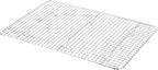 Restaurantware Met Lux 9.8 x 14.8 Inch Wire Baking Rack 1 Heavy-Duty Oven Wire Rack - Fits Jelly Roll Pan Dishwashable Stainless Steel Cooling Rack Elevated Feet Oven-Ready Up To 575F