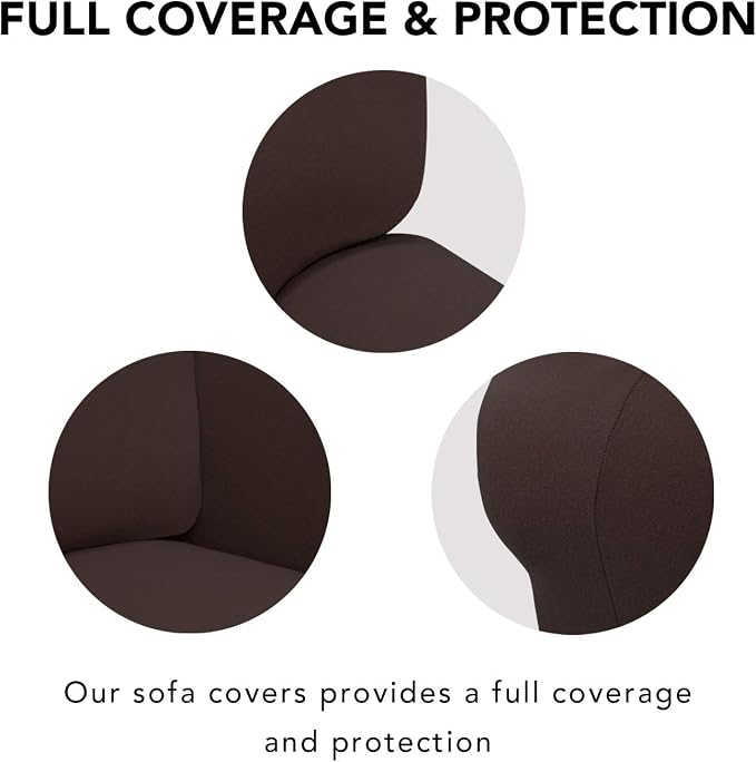 PureFit Stretch Chair Covers Fleece Couch Covers - Image 3