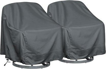 Outdoor Swivel Lounge Chair Cover 2 Pack, Fits to Lawn Patio Chairs, 420D by HI%C2%B7%C2%B7%C2%B7YOURCOVER