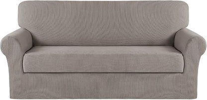 Turquoize Stretch Sofa Slipcover 2 Pieces Sofa Cover Couch Cover by Turquoize
