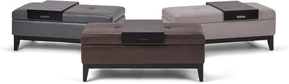 SIMPLIHOME Oregon Storage Ottoman Bench - Image 14