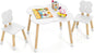 Costzon Kids Table and Chairs, Wooden Toddler Desk Set by Costzon