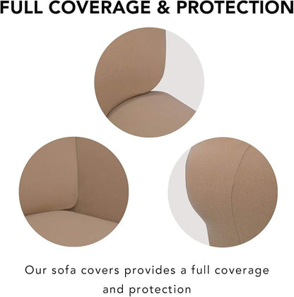PureFit Stretch Loveseat Covers Fleece Couch Covers - Image 3