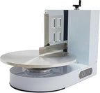 Automatic Cake Decorating Machine, Electronic Cream Coating Spreading Smooth Machine with Graduated Scraper 0-320RPM Rotating Speed,Cake Bread Spreader Machine for 4-16inch Cakes,White