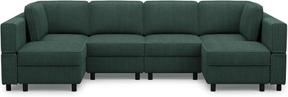 Belffin U Shaped Sectional Sofa Couch Modular Sectional Sofa - Image 9