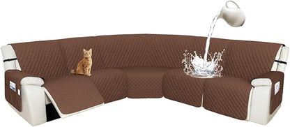 Arfntevss Recliner Sectional Couch Covers 1OO% Waterproof L Shape Sofa Cover by Arfntevss