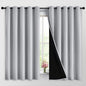 Yakamok Light Grey 100% Blackout Curtains 63 Inches Long 62" Wide 2 Panel | by Yakamok